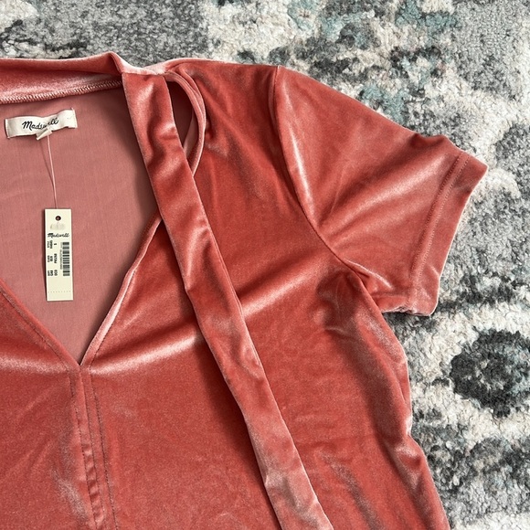 Madewell velour top - Picture 3 of 10